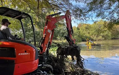 Shoreline and levee restoration service example